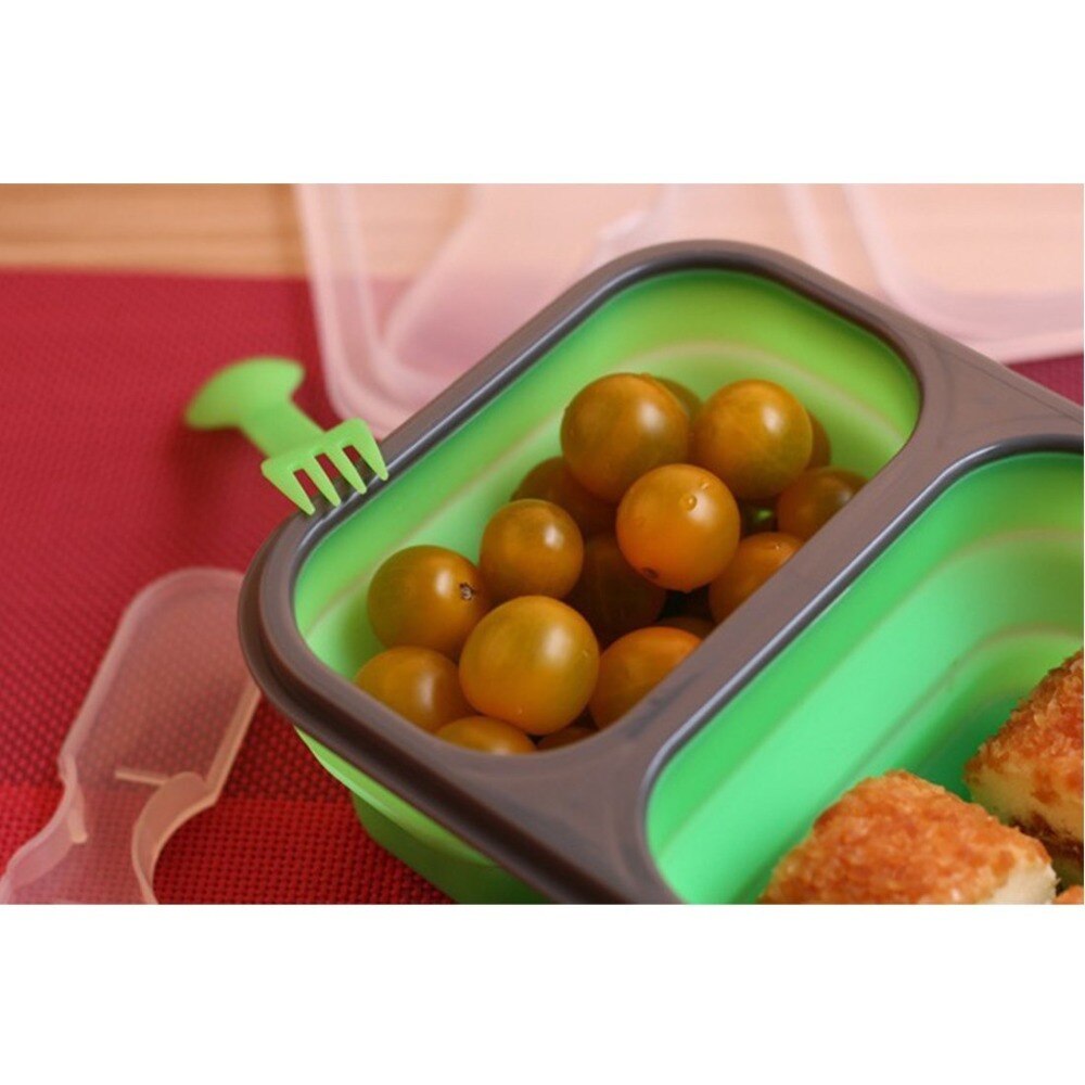 Walfos Silicone Inklapbare Draagbare Lunchbox Kom Bento Dozen Vouwen Voedsel Opslag Container Lunchbox Voor Outdoor Reizen