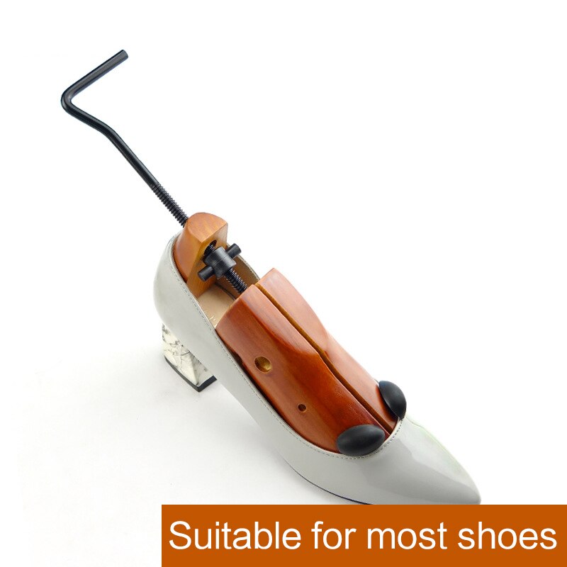 Esticador de sapatos de madeira, forma de madeira, expansor ajustável, tamanhos p/m/g, masculino e feminino, 1 peça