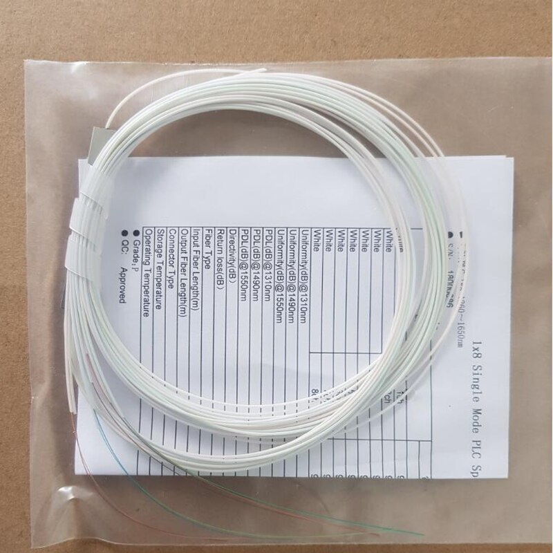 10pcs optional white or colorful 1x16 model mini Steel Tube plc splitter Without Connector
