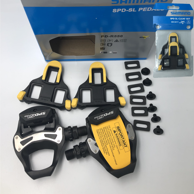 Pédales de vélo de route en carbone PD R7000/PD5800/R540/R550, autobloquant SPD avec 105 cales, SM-SH11: R550 one more sh11