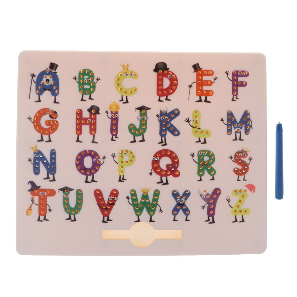 Magnetic Drawing Board Doodle Sketch Board for Alphabet Letter Learning Cogniton Toy for Kids Boys and Girls