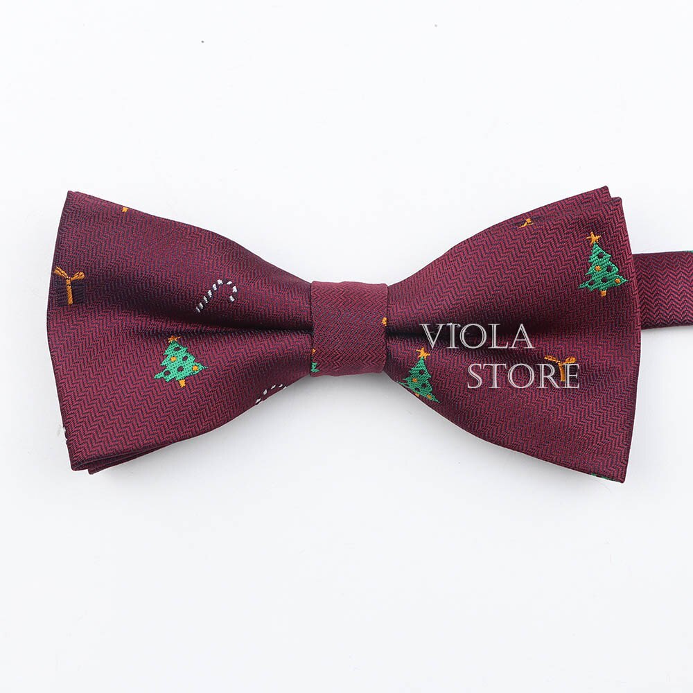 Pajarita de Papá Noel, padre e hijo, conjunto de poliéster, copo de nieve, para Navidad, para hombres y niños, accesorio para corbata: Adult 3
