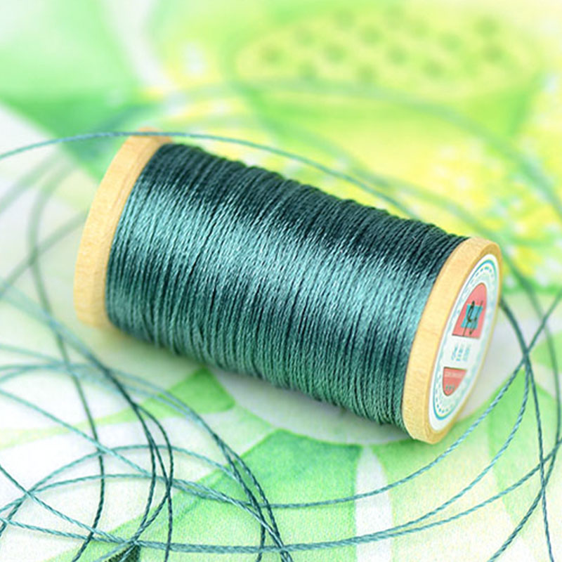 Roll Van 0.3 Mm Polyamide Fiber Lijn Hand Geweven Borduurgaren Kwasten Lijn 50M Hoge Sterkte 3 Strengen draad Blauwachtig Groen: 6