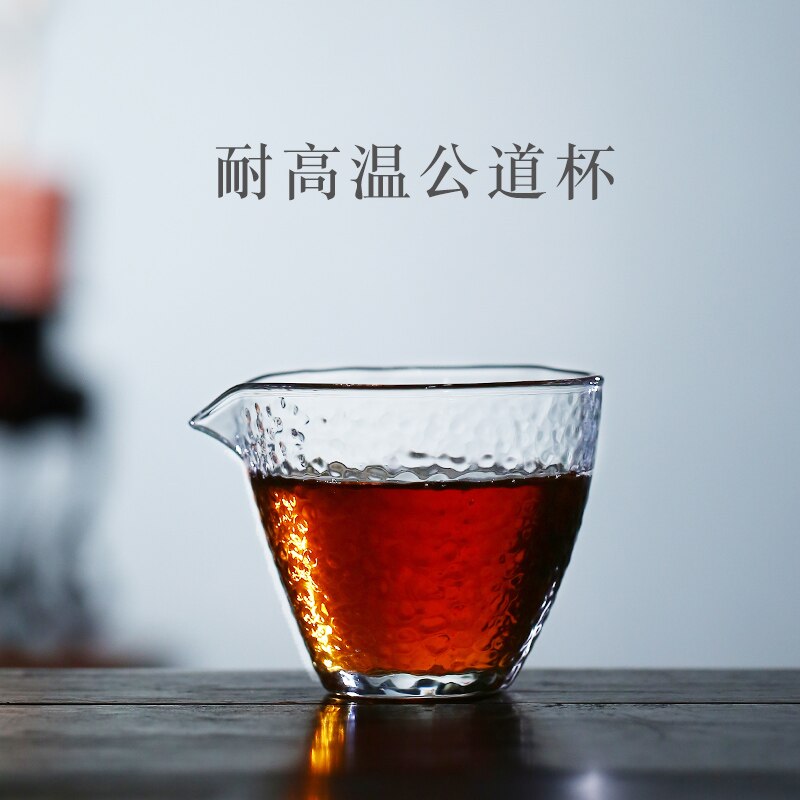 TaoYuan 】 yixing practical tea ware thickening glass texture justice cup tea edge tool