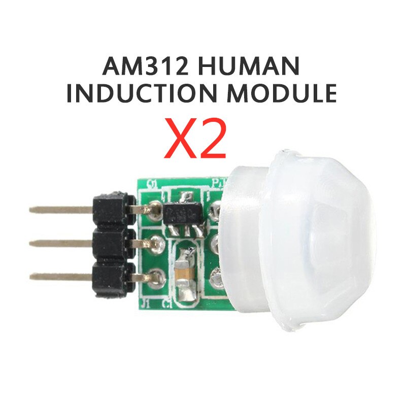 Mini IR Pyroelectric Infrared PIR Motion Human Sensor Automatic Detector Module AM312 Sensor DC 2.7 To 12V: AM312 X2