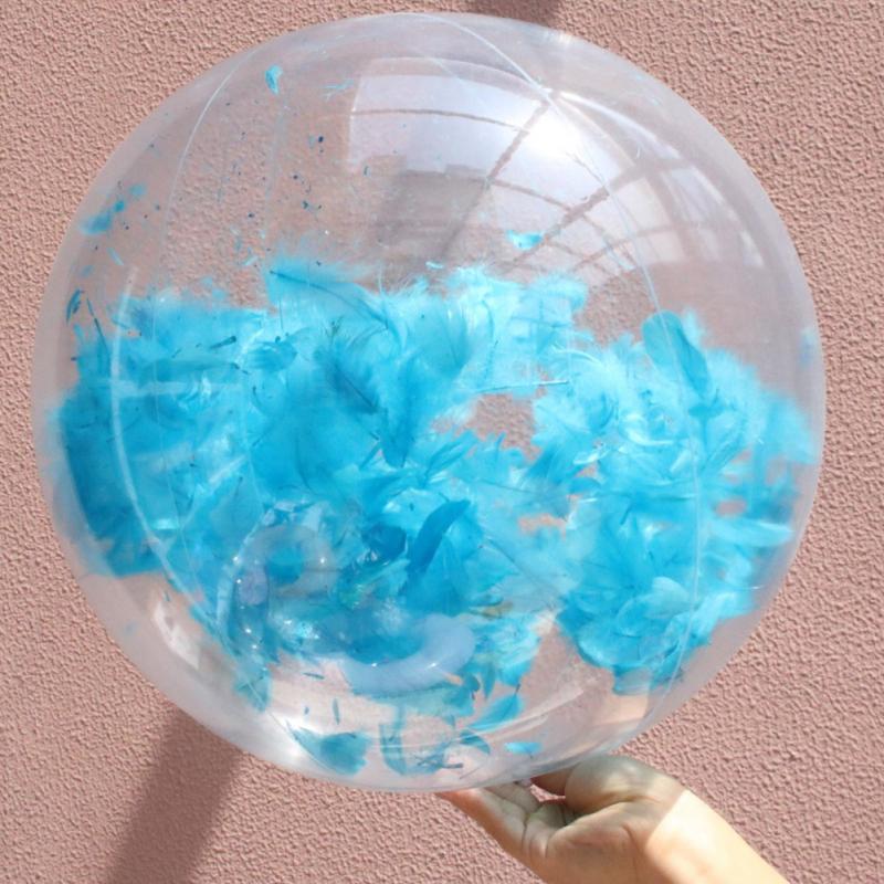 Sommar strand pool boll super transparent pvc blinkande boll vatten leksak rekvisita uppblåsbar paljett strand pool lek boll: 08