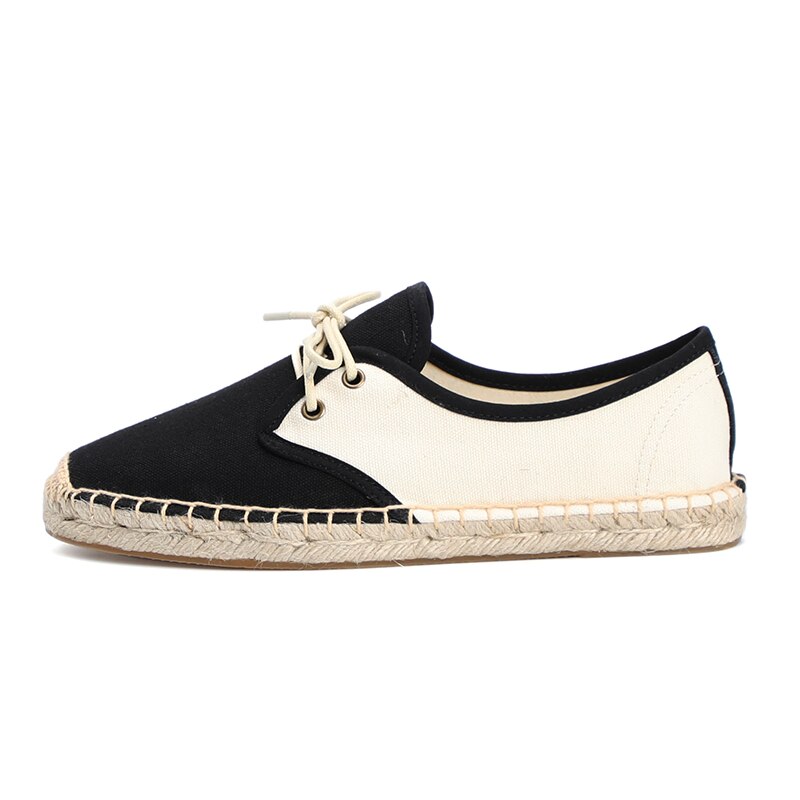 lente zomer Patchwork vrouwen platte lace up sneaker