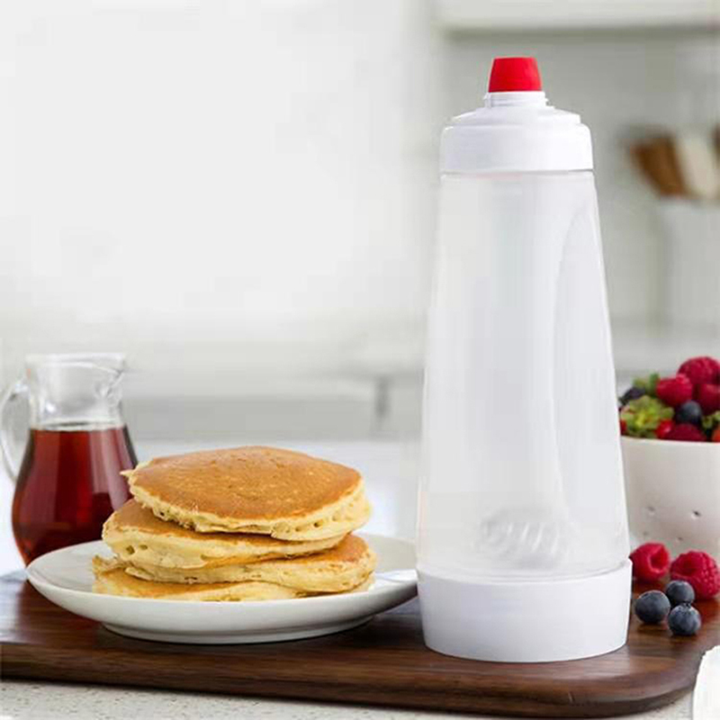 1000Ml Pancake Batter Mixer Dispenser Handleiding Taart Wafels Pannenkoeken Beslag Dispenser Vruchtensap Beslag Fles Keuken Benodigdheden