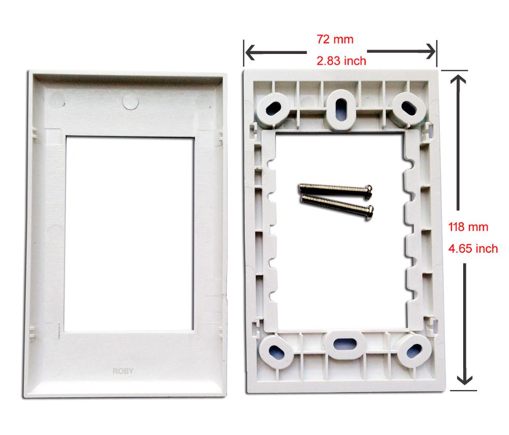 Da parete Piastra Frontale con SC + RJ45 Porte, Ethernet Connettore Bianco Montaggio A Parete Pannello per cablaggio integrato funziona