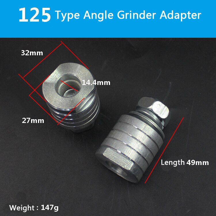 Adaptateur de meuleuse d'angle vers Machine à rainurer, accessoires pour outils électriques M10 M14: M14