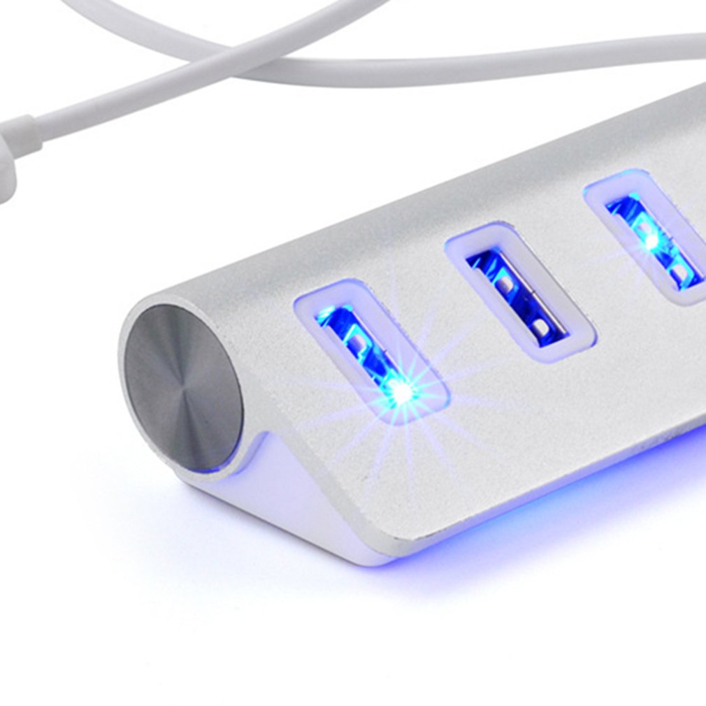 Usb Hub Usb 2.0 Hub 4-Port Usb Splitter Met Led Usb Adapter Voor Macbook Pro Pc Computer Accessoires usb Hub Vier Poorten