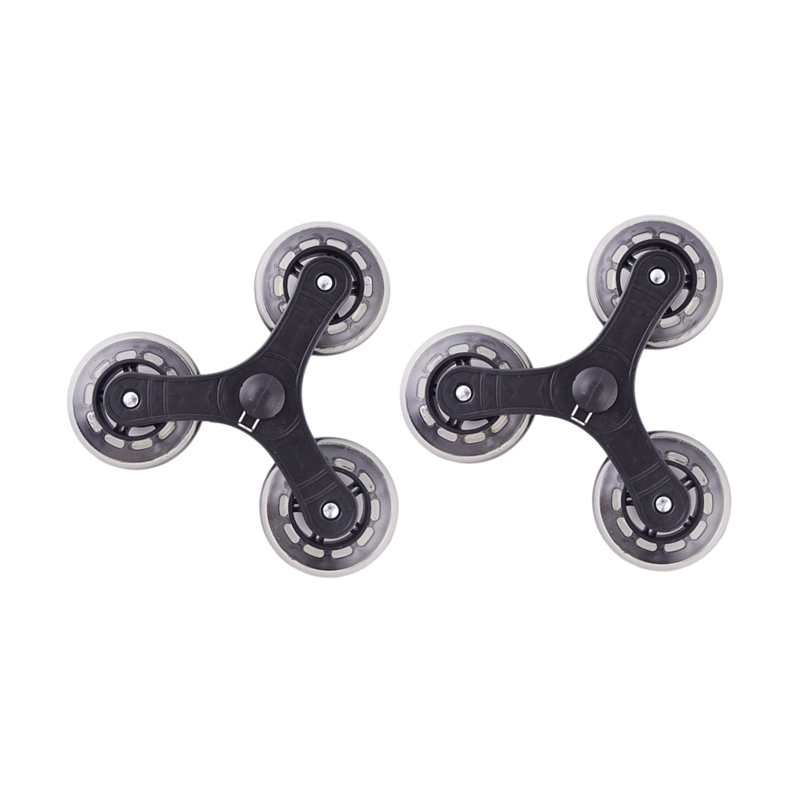 2 Pçs/set Preto Carrinho de Compras Rodízio Carrinho de Bagagem Mala Acessórios Rolo Deslizante Roda Do Rolo Da Polia Da Roda de Substituição: Default Title