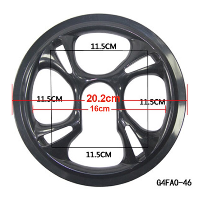 MTB 42T- 44 -46T-48T-52T Kunststoff Kette Rad Abdeckung Kette Schutz ring Kurbel Griff Universal Schützen Kappe Kurbel Platte: G4FA0-46
