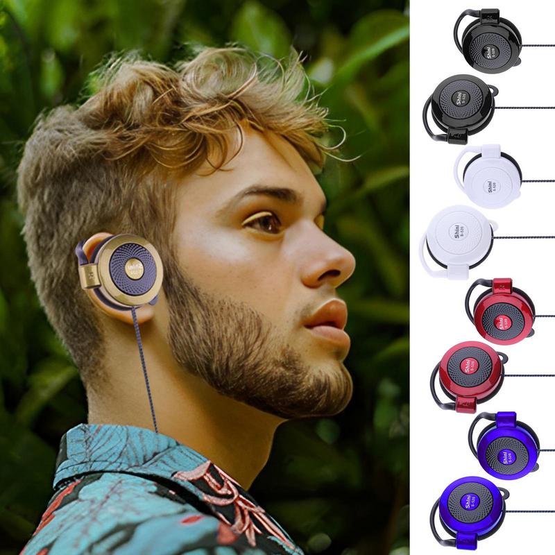 Voor Shini S-520 3.5mm Stereo Mp4 Oorhaak Game Sport Mobiele Telefoon Hoofdtelefoon Universele Oorhaak Hoofdtelefoon Draad Sport oortelefoon