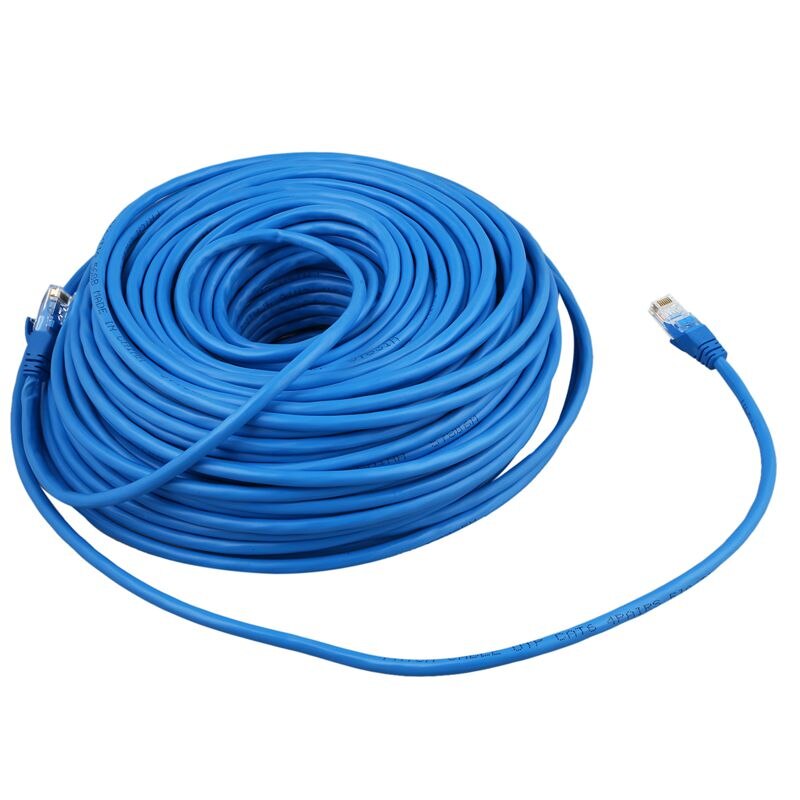 Flache CAT6 Ethernet 100M / 100 0Mbps Patch Kabel Netzwerk RJ45 PLAT In 5M zu 50MLength: 50M Cat6