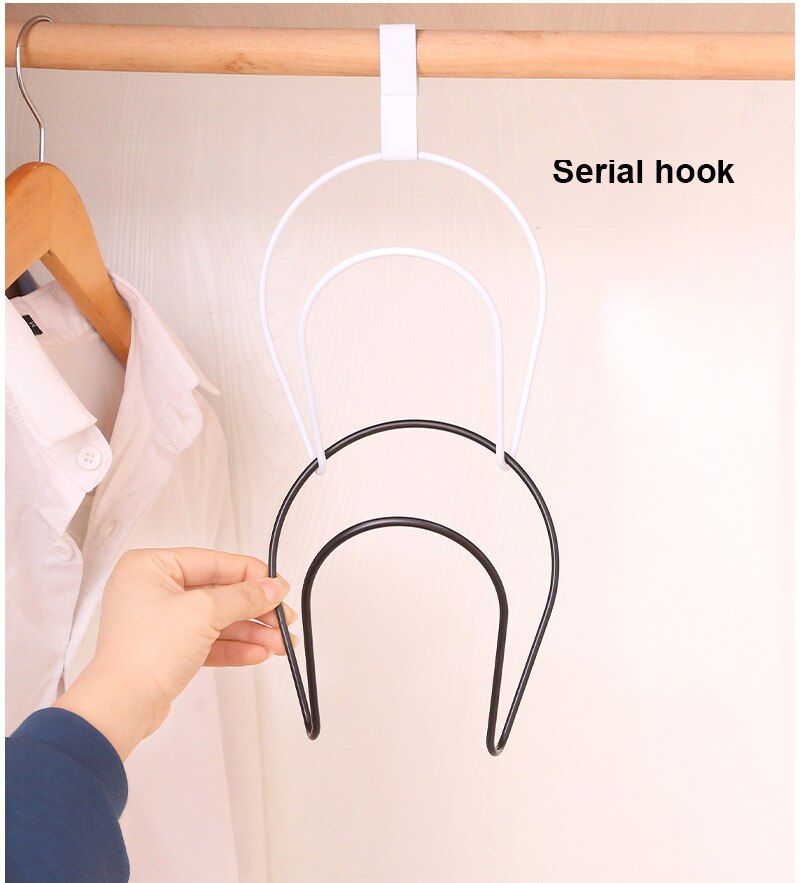 Hat Scarf Towel Holder Cap Rack Hat Display Holder Door Closet Clothes Scarf Towel Round Storage Wardrobe Closet Hook