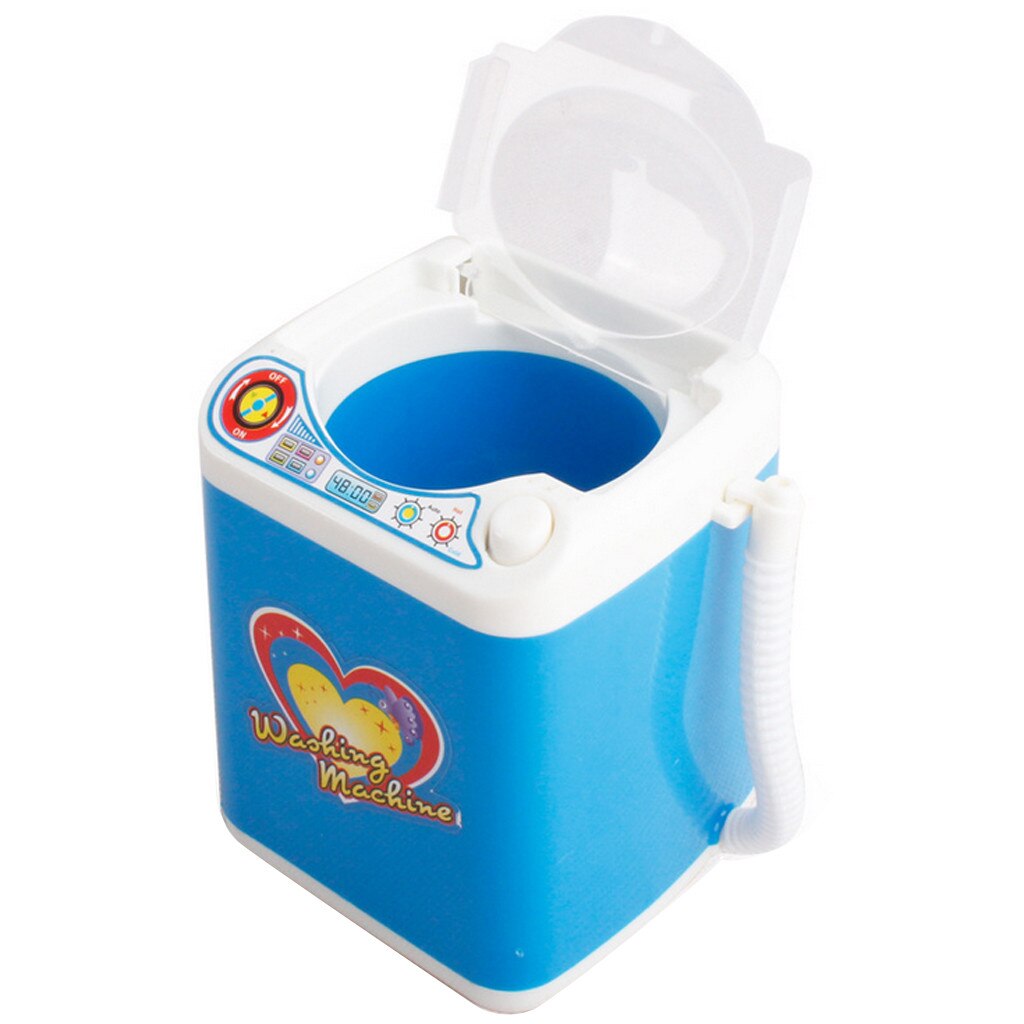 Girl Toy Makeup Brush Cleaner Device Washing Machine Mini Toy And Puff Automatic Cleaning Tool Kits: BU