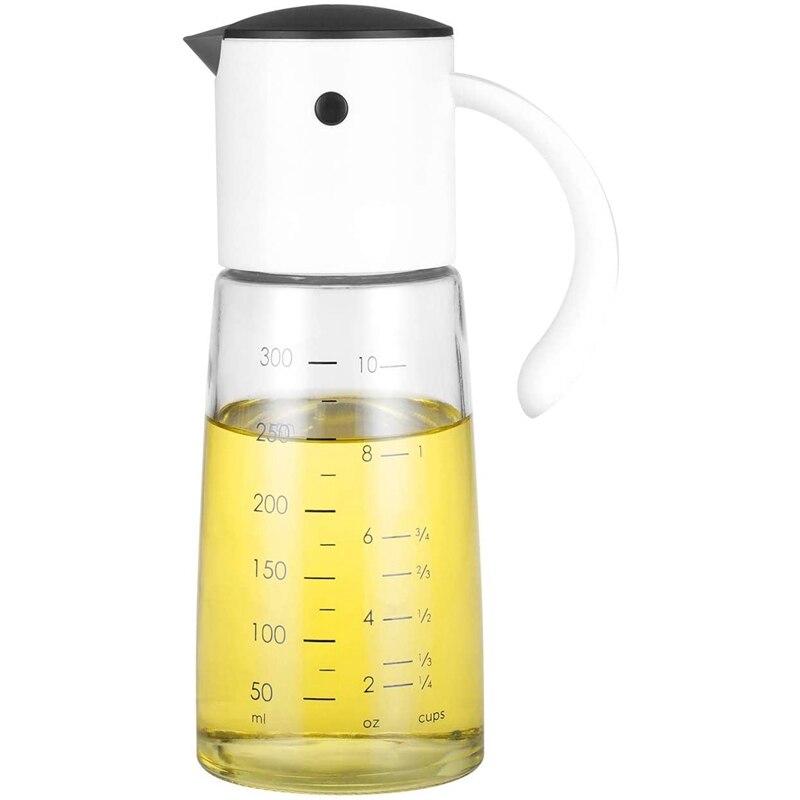 Drip Free Cooking Oil & Vinegar Dispenser with No Drip Bottle Spout - Oil Pourer Dispensing Bottles