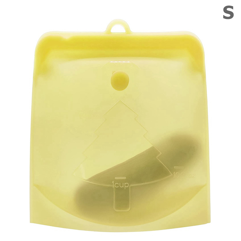 Kuchenna torba robić przechowywania żywności, pakowana próżniowo, samouszczelniająca się torba robić zupy, mrożona żywność, silikonowa torba robić przechowywania świeżości: Złota