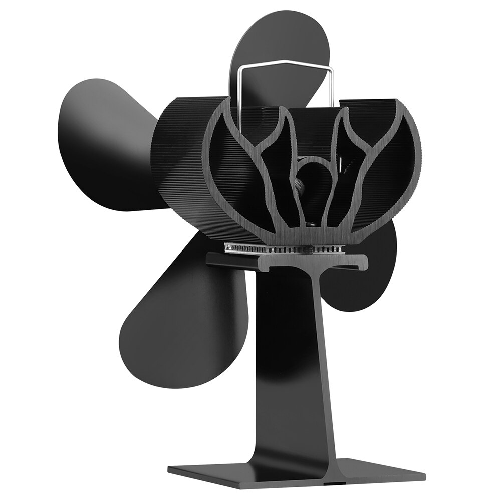 Geen Elektronische Nodig 4-Blade Warmte Aangedreven Kachel Fan Haard Fan Hout Brandende Fan Milieuvriendelijke Voor Efficiënte Warmteverdeling