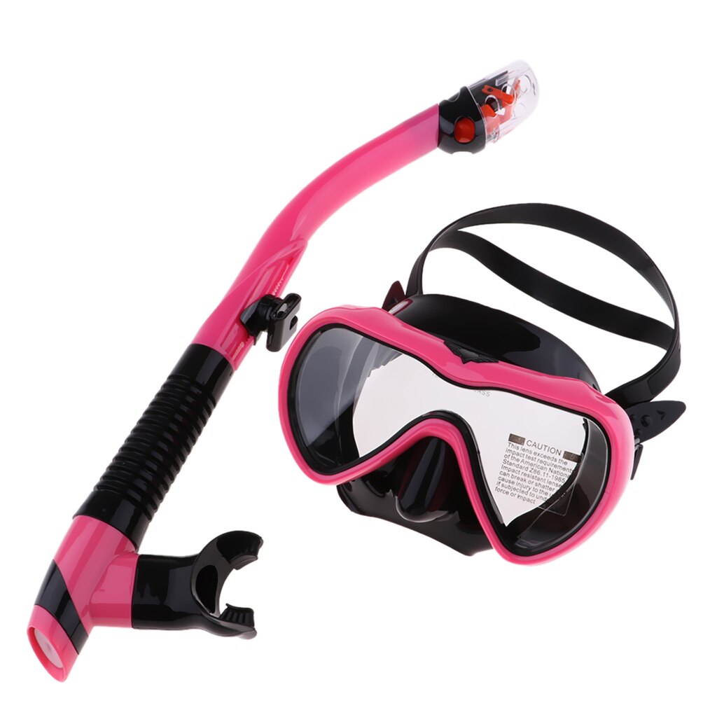 Volwassenen Duikbril Scuba Snorkel Set Droge Zwemmen Versnellingen Siliconen & Gehard Glas Duikbril