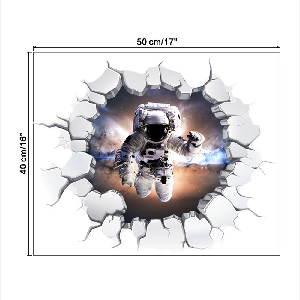 3D gwiazda planeta zepsuta ściana naklejki pokój dziecięcy astronauta strona główna tapeta z dekorem dekoracja pokoju nastolatka artystyczna robić sypialni naklejki ścienne: 7