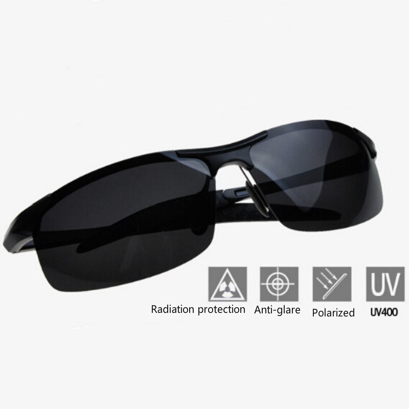 aluminium polariserte solbriller sportsbriller briller fiske eyeswears  uv400 lunettes polarisantes peche utendørs