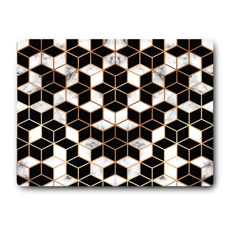 Infinite Square Pattern Looking | Glass Cutting Board-Cutting Deck 392222124