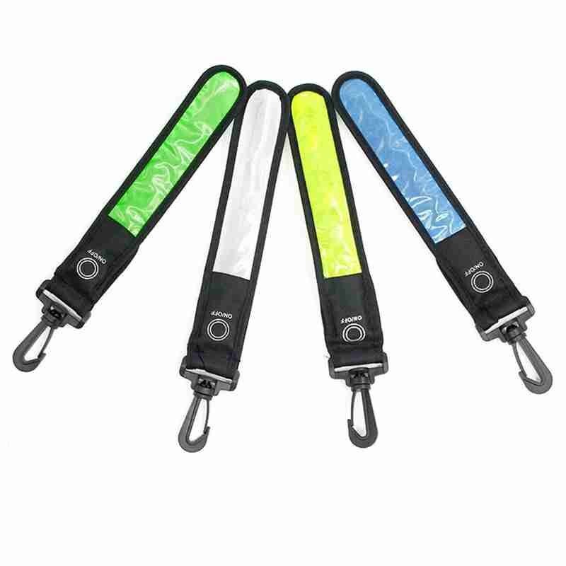 Reflective LED Light Arm Armband Strap Safety Belt Night Outdoor Accessories Reflective Lighting Pendant Decor Sports Bag Belt