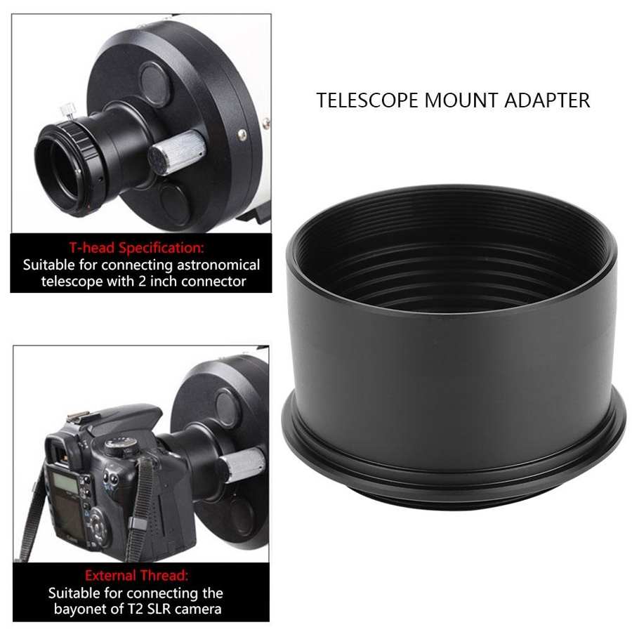 2&quot; to T2 M42*0.75 Thread Telescope Eyepiece Camera Accessories Mount Adapter Camera Len Accessories