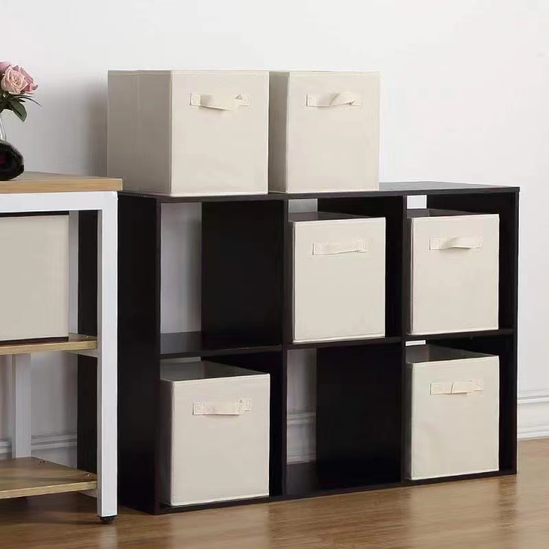 Organisateur de tiroir d'armoire de poubelle de rangement de tissu non tissé, boîte de rangement de vêtements et de sous-vêtements, fournitures pour la maison, stockage de jouets d'enfants