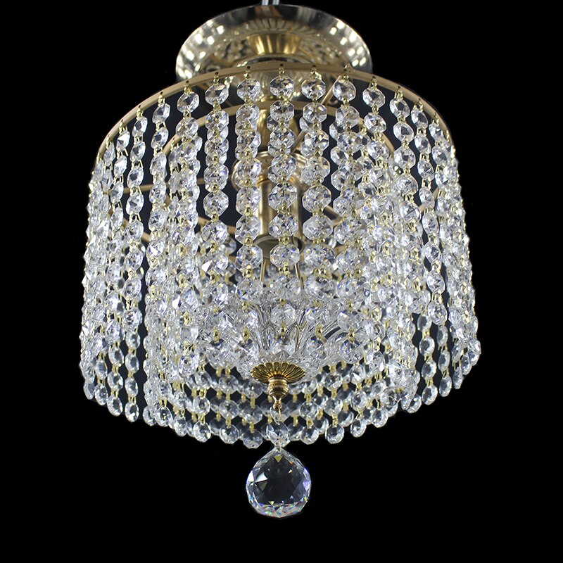 Moderne golden royal crystal glans Plafond Lichten E27 vintage art deco LED plafond Lamp Armatuur Voor Woonkamer slaapkamer hotel