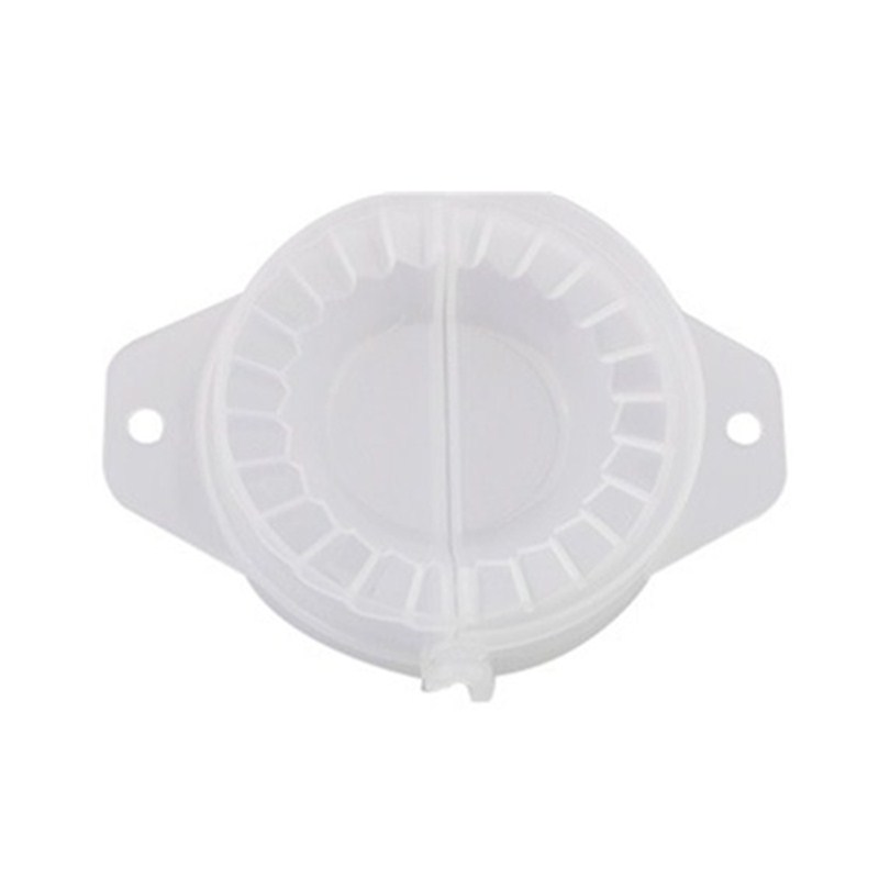 1 stk håndpress kjøkken dumplings manuell klype dumpling klips artefakt matkvalitet topp jiaozi maker enhet enkel plastform: Hvit