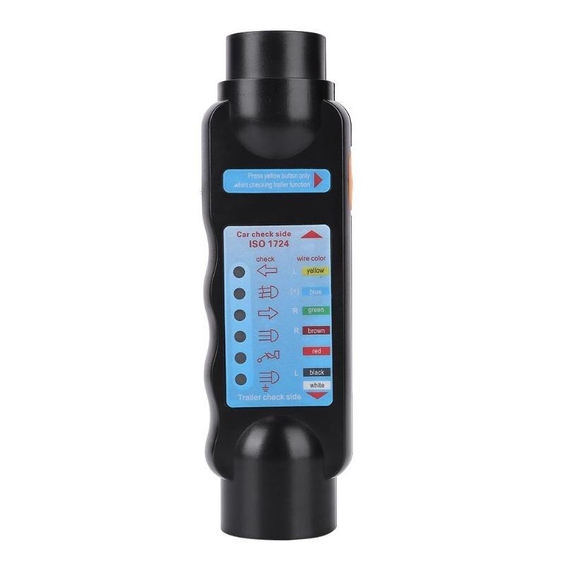 12v 7- pins voertuig auto aanhangwagen sleeplicht kabel circuit stekker aansluiting connector (n-type) tester signaal test diagnose-instrument