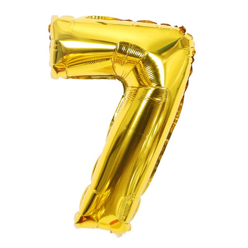 1Pc The 40inch Gold Number Foil Balloon Digit Helium Ballons Birthday Party Wedding Decor Air Baloon Event Party Supplies