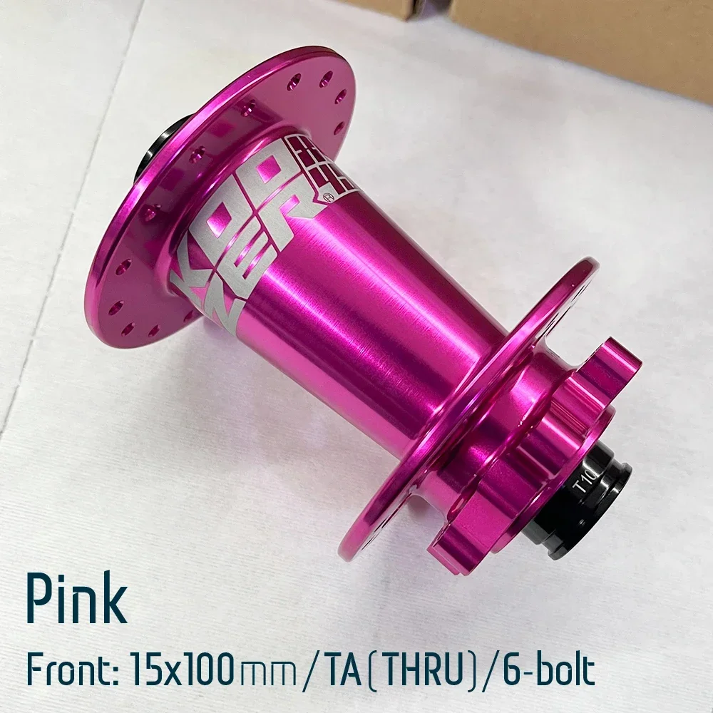 Koozer XM490pro Front MTB 5x100mm QR 9x100mm TA 15x100mm THRU 28H 32 Holes 6 Bolts Disc 2 Sealed Bearing Bike Parts Bicycle Hub: Orange