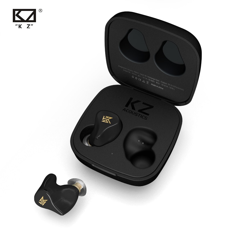 Kz Z1 Tws Draadloze Bluetooth V5.0 Oortelefoon Dynamische Luidspreker Game Oordopjes Noise Cancelling Sport Transpiratie Headset S1 S2 C10
