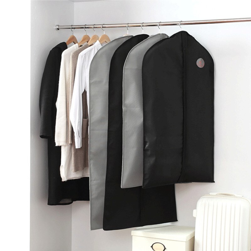 Sac de rangement pour costume, sac de rangement anti-poussière de voyage housse de protection pour costume veste, chemise, manteau, robes