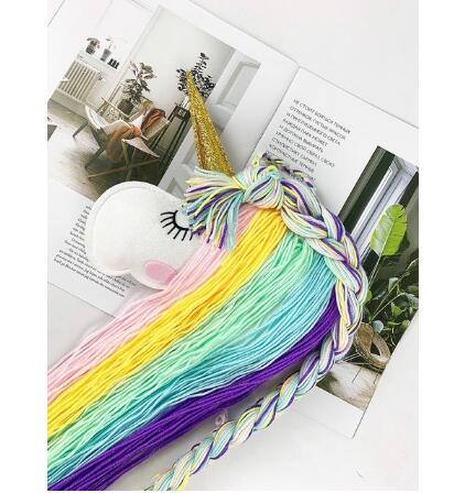 Haarband Eenhoorn Haaraccessoires Eenhoorn Haarelastiekjes Opslag Riem Voor Meisjes Haar Clips Barrette Muur Opknoping Speelgoed Organizer Houder: Licht Rood