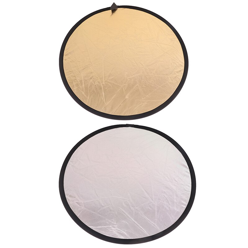 24"/60cm Collapsible Light Reflector for Photography 2in1 Gold and Silver