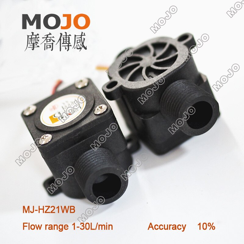 Hall flow sensor MJ-HZ21WB Water Flow Sensor Plastic G1/2'' outside treads