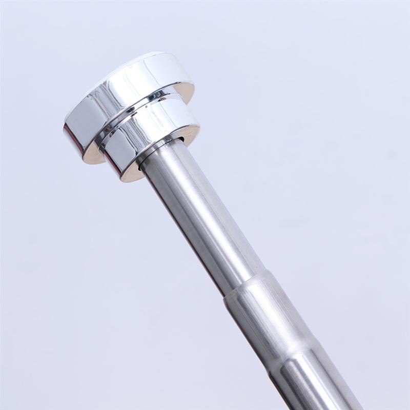 Punch Free Extendable Clothes Drying Pole Stainless Steel Shower Curtain Rod Retractable Spring Tension Rod for Bathroom