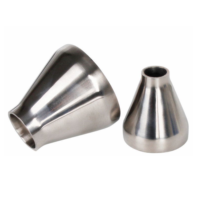 304 Stainless Steel Concentric Reducer Straight SS304 Sanitary Coupling Welding Fitting Food Grade Polishing Pipe Connector