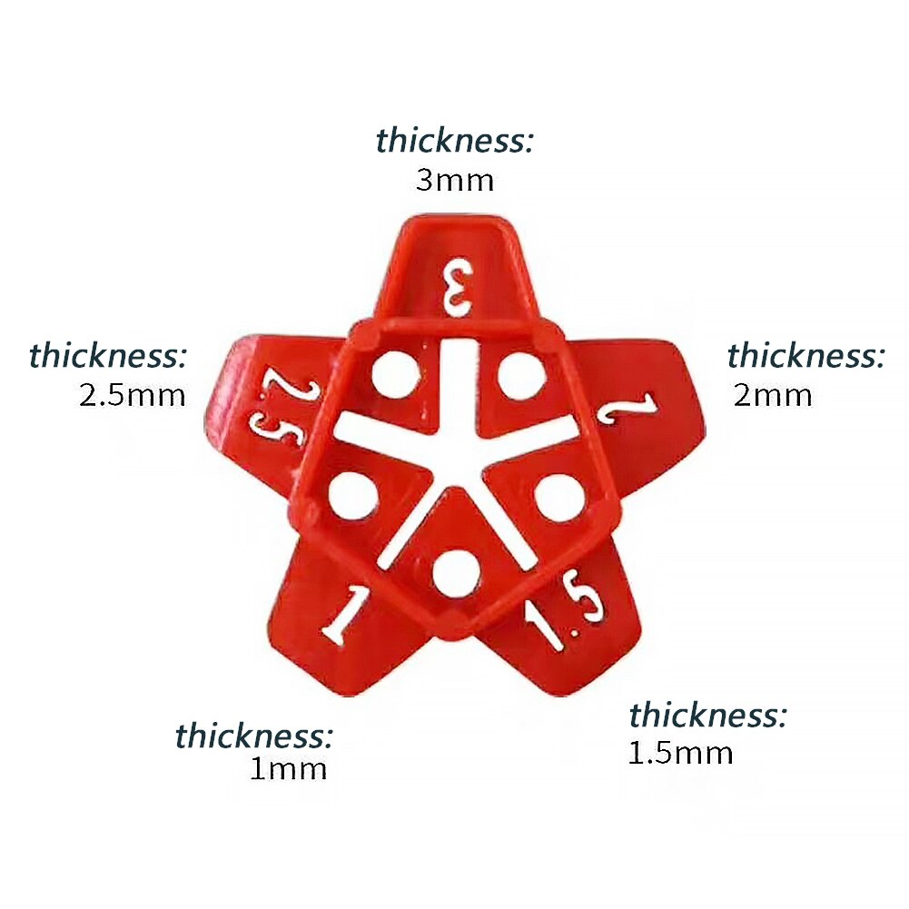 50pcs Gap Tile Leveling System Locator Cross Tile Floor Construction Tools Reusable Ceramic Gap Locator Floor Tools