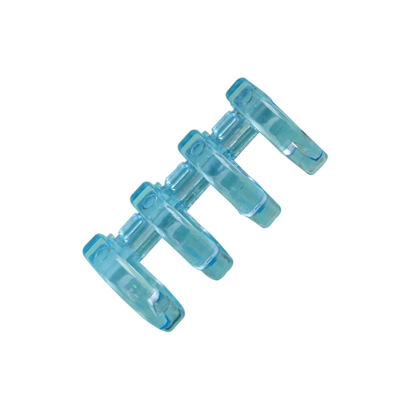 Plastic Binding Comb 4-ring Binding Coil Hold up 100 Sheets for Binding Cards Loose-leaf Refill Papers DIY Word Booklets 1XCE: light blue