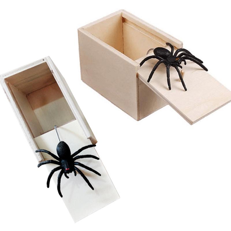 Scary Black Spider Tricky Wood Plastic Toy Safe And Healthy Plaything For Prank P4R