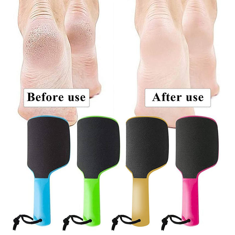 Lime à pied incurvée dissolvant de callosités de peau morte pour pieds Double face pédicure professionnelle lime à pied ponceuse à pied en forme de U épurateur