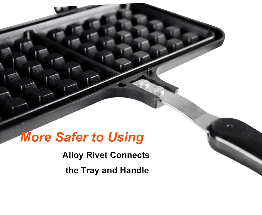 Gietijzer Waffle Pan Non-stick Oppervlak Wafel Trays Keuken Cake Bakken Platen Wafel Cakevorm Keuken Gas Koken pan