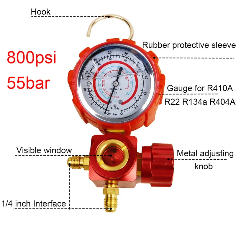 Til r410a r22 r134a r404a kølemiddel manometer ma... – Vicedeal