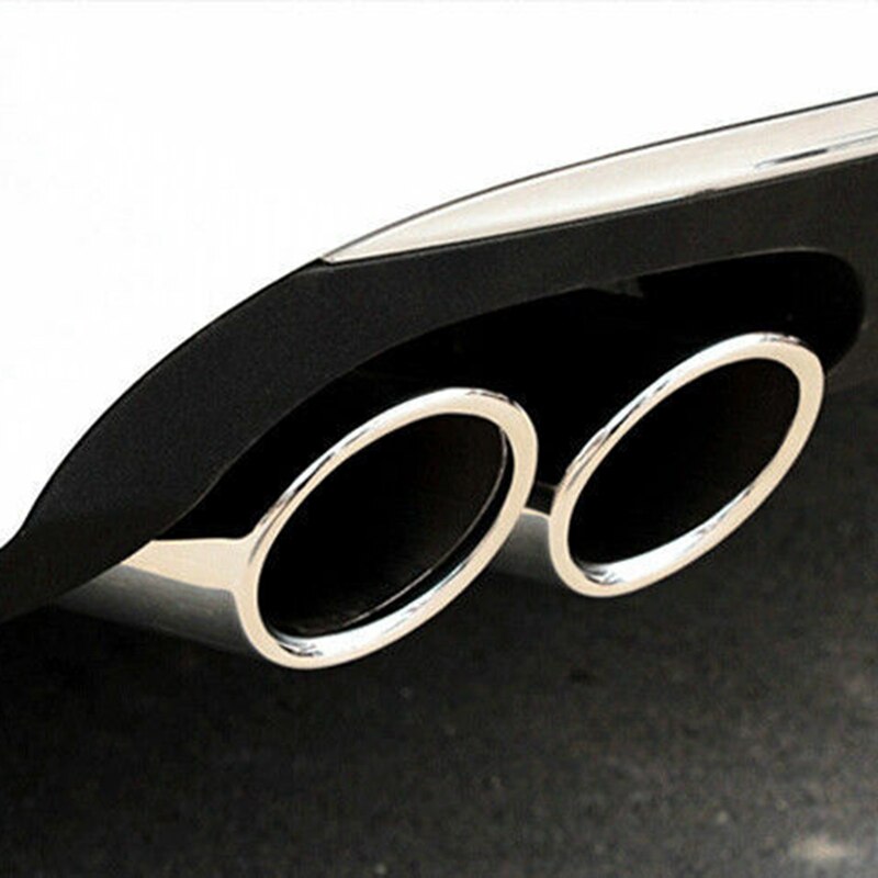 2 sztuk/zestaw chromowanie tłumik wydechowy ze stali nierdzewnej końcówki rur dla-A1 A3 A4 TT